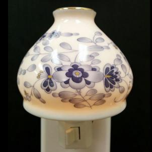 Blue Flower Design Lampshade Shaped Night Light