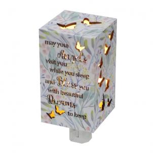 Led Lit With Text- Angels Visit Night Light