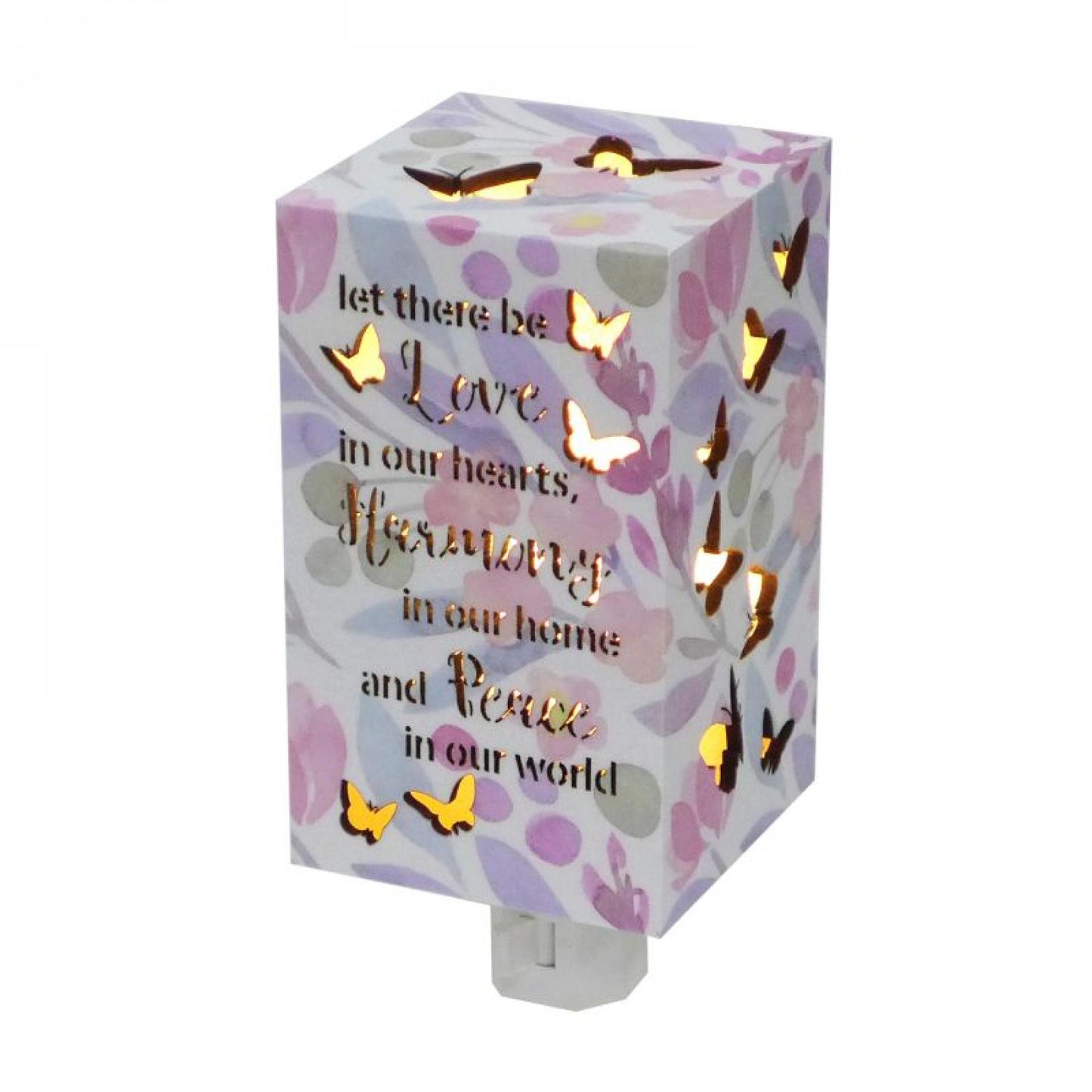 Led Lit With Text- Love In Our Hearts Night Light