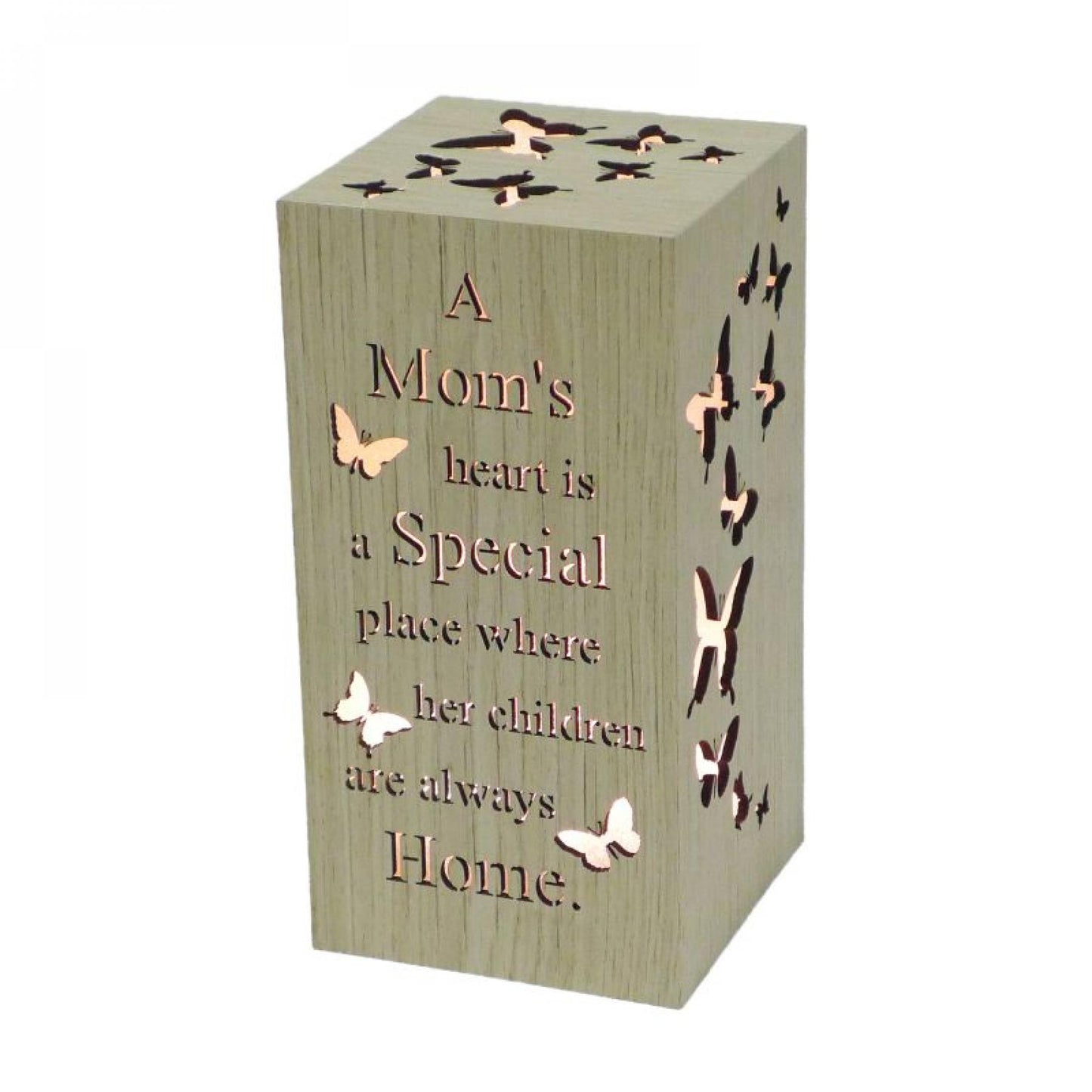 Led With Text - Mom'S Heart Night Light