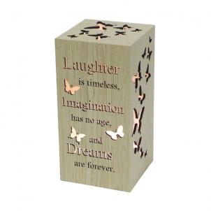 Led With Text - Laughter, Imagination & Dreams Night Light