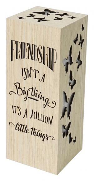 Led Lit With Text - Friendship Night Light