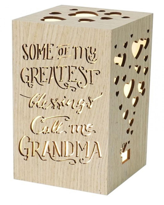 Led Lit With Text - Grandma Night Light