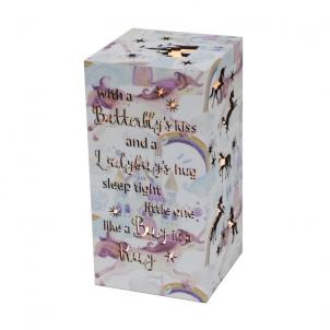 Led Lit With Text- Butterfly Kiss Night Light