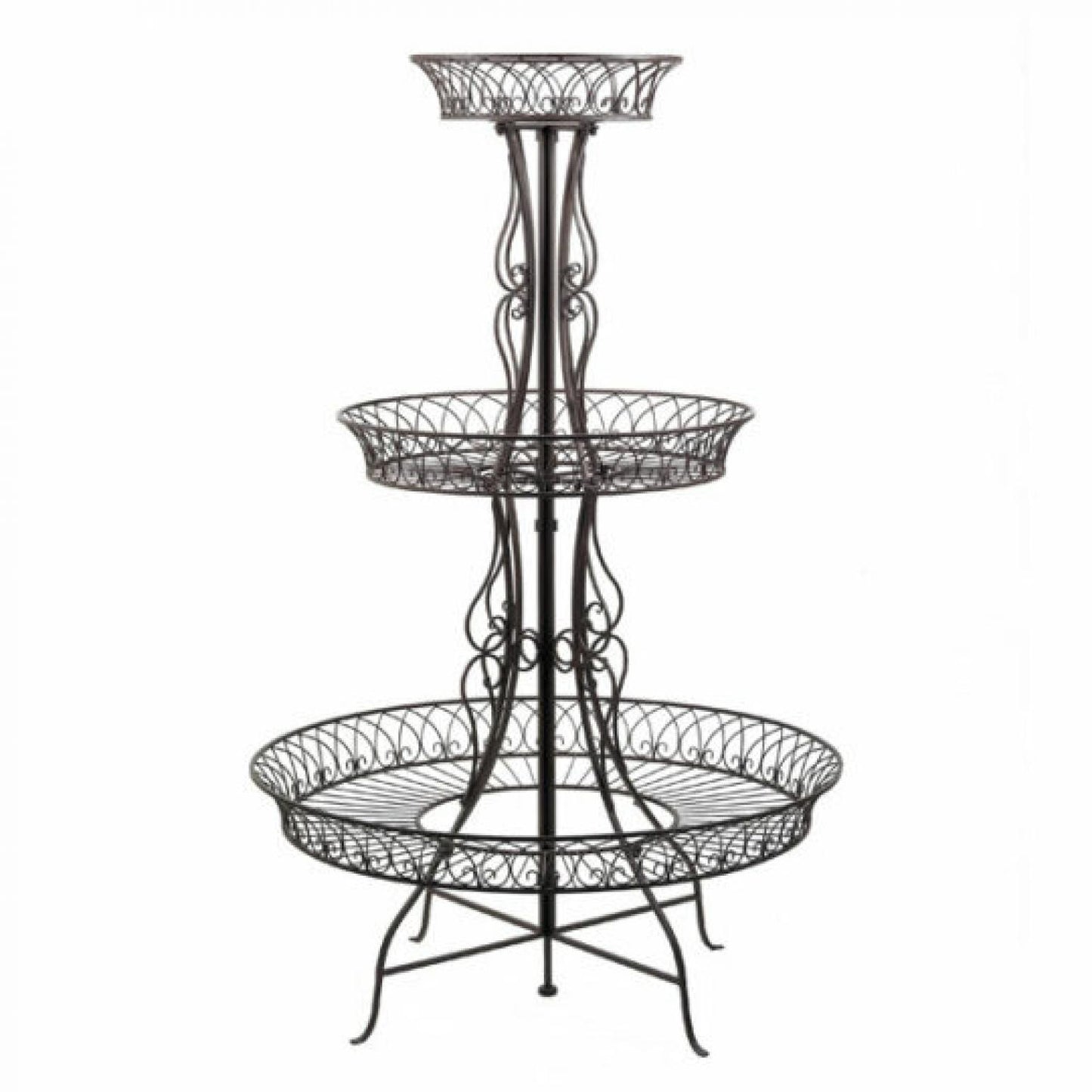 Round 3 Tier Metal Plant Stand