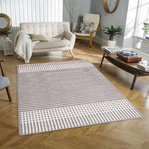 Nyla Gray And White Rug