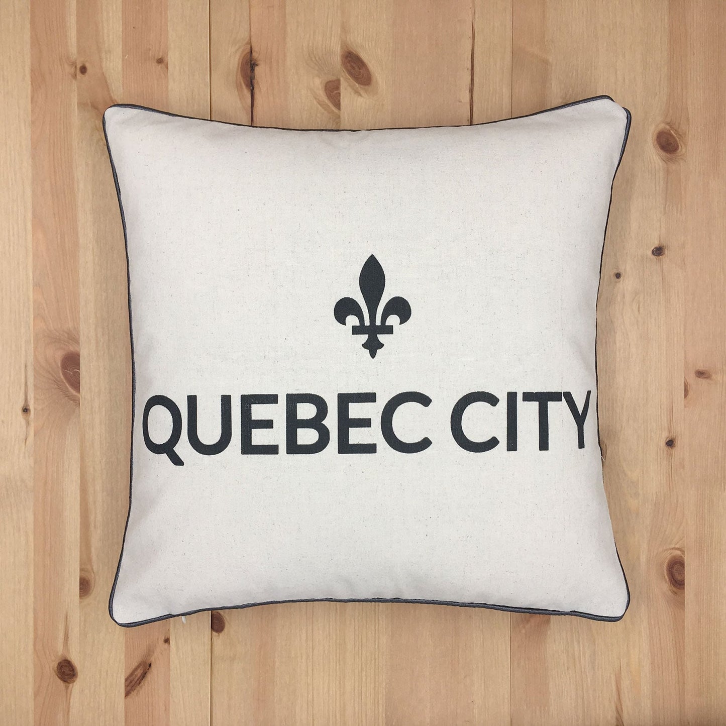 Quebec City With Feather Insert Pillow