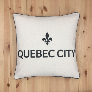 Quebec City With Feather Insert Pillow