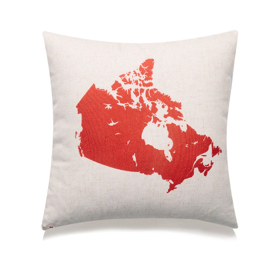 Map Of Canada Pillow Cover