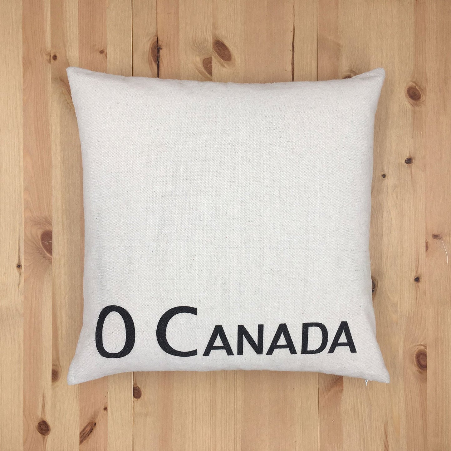 Black O Canada With Polyester Insert Throw Pillow