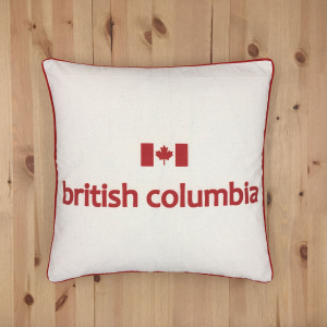 British Columbia With Feather Insert Pillow