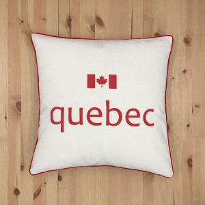 Quebec With Feather Insert Pillow