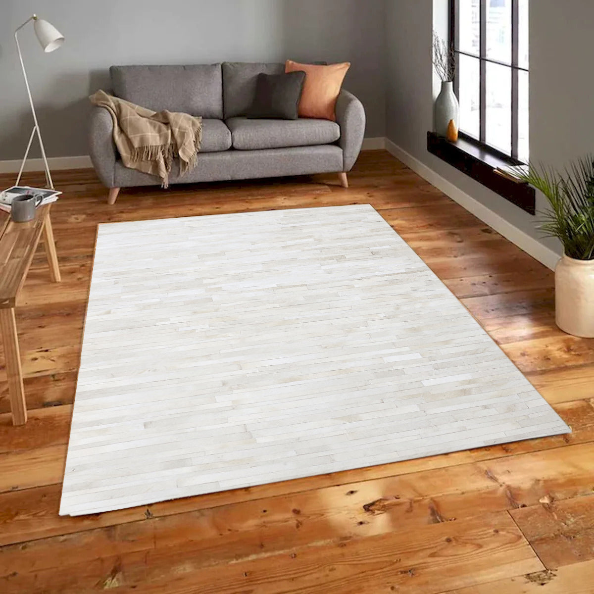 Pampas Iii Handmade Leather Rug