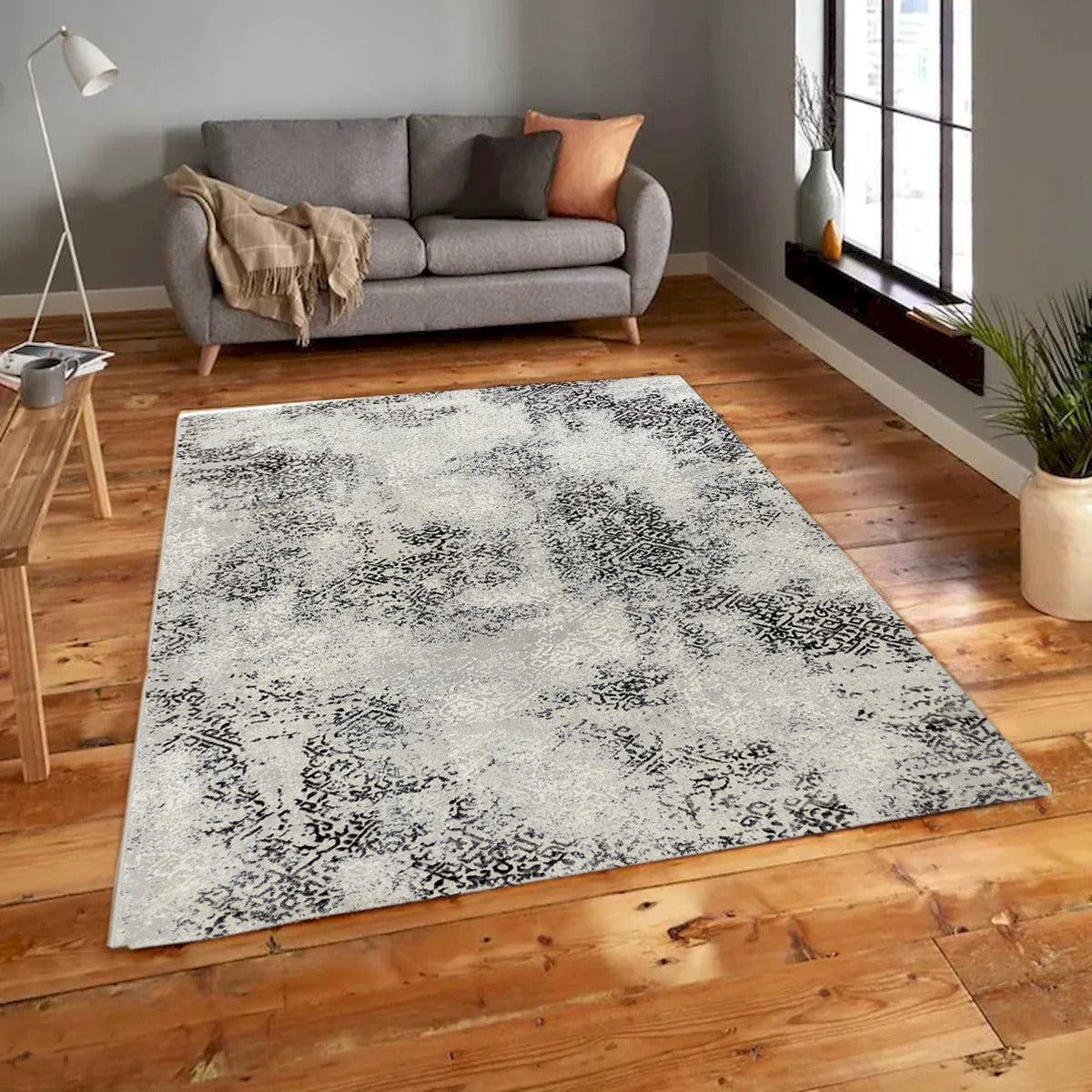 Panache Soft Powerloomed Anthracite Rug