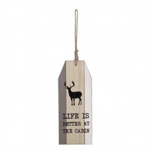 Set of 2 Life Is Better At The Cabin Hanging Wall Sign