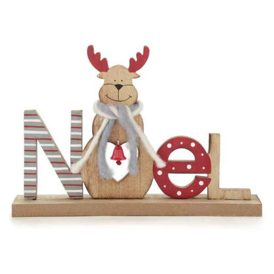 Noel Reindeer Decoration In Natural And Red Christmas Decor