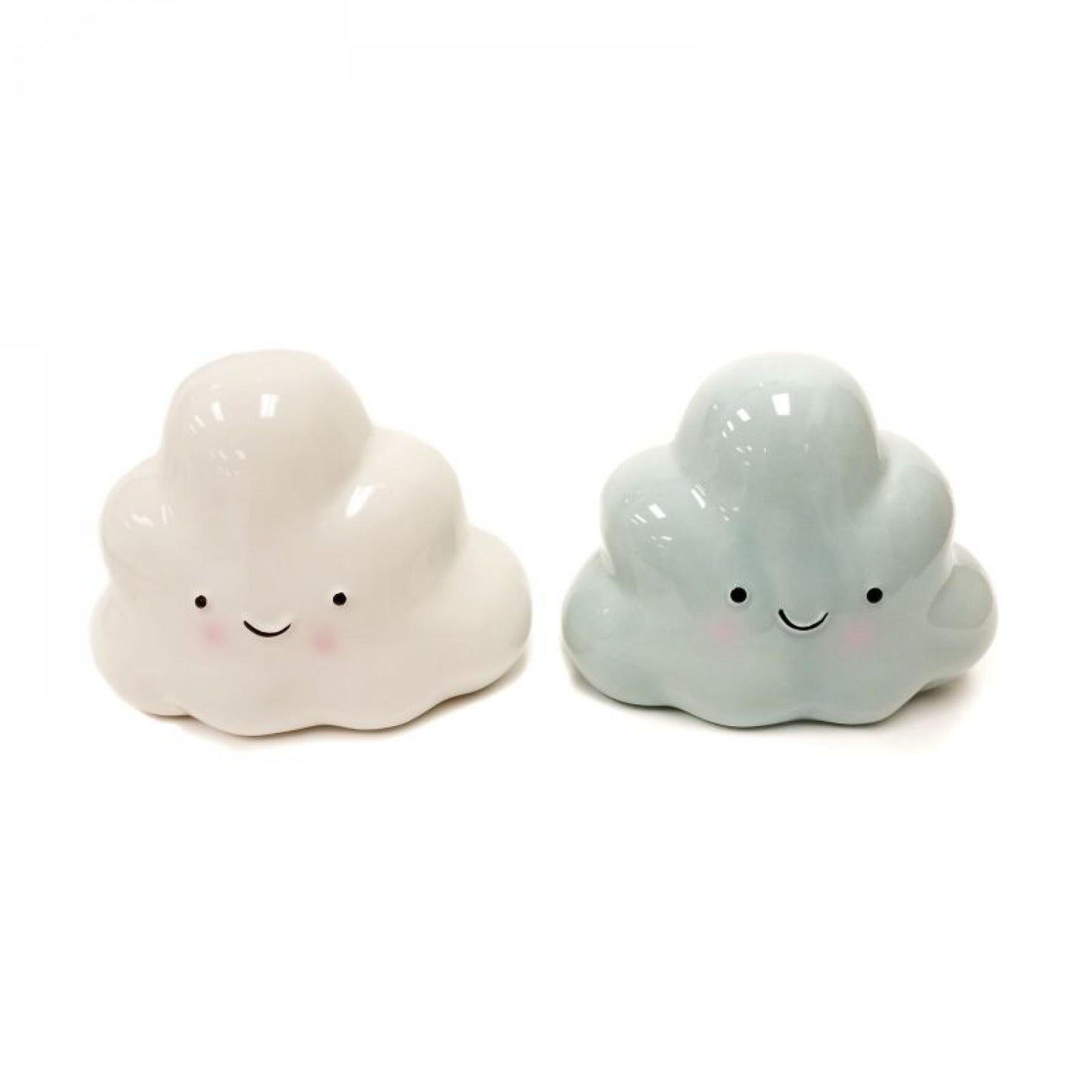 Set Of 2 Assorted Colors Clouds Piggy Bank