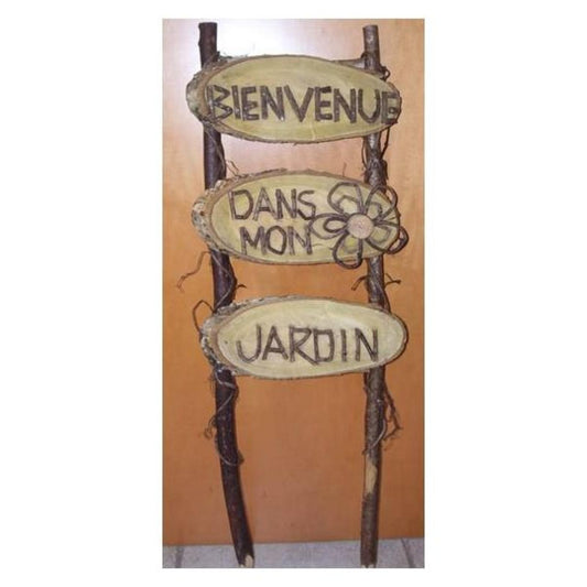 Bienvenue Dans Mon Jardin Stand Up Stake Sign