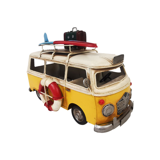 Camper Bus Ready For The Beach Figurine