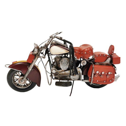 Motorcycle With Saddlebags Decoration
