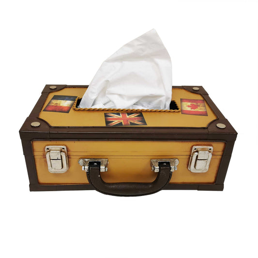 International Luggage Tissue Box Cover