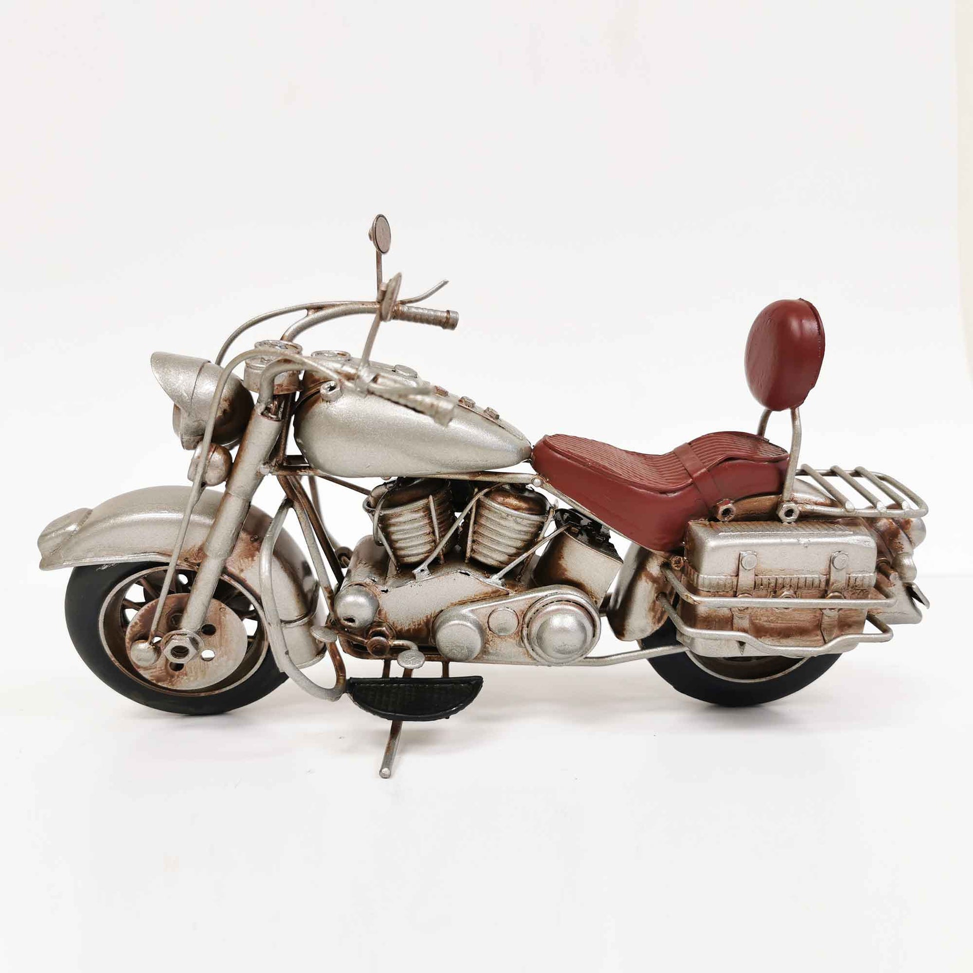 Touring Motorcycle With Saddlebags Figurine