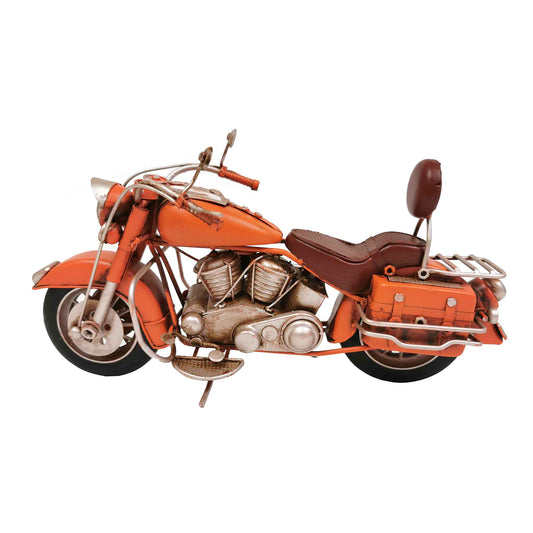 Touring Motorcycle With Saddlebags Figurine