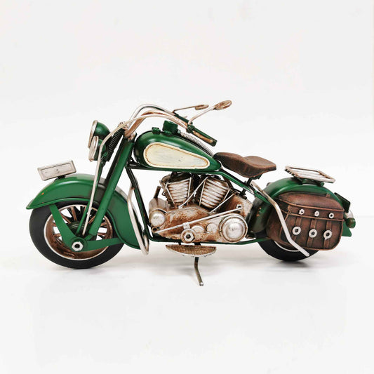 Touring Motorcycle With Saddlebags Figurine