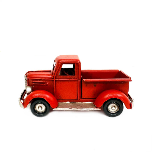 Vintage Look Pickup Truck Metal Model Figurine