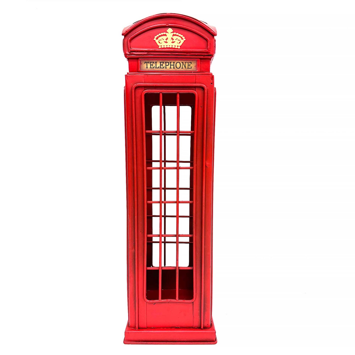English Look Telephone Box Single Bottle Wine Holder