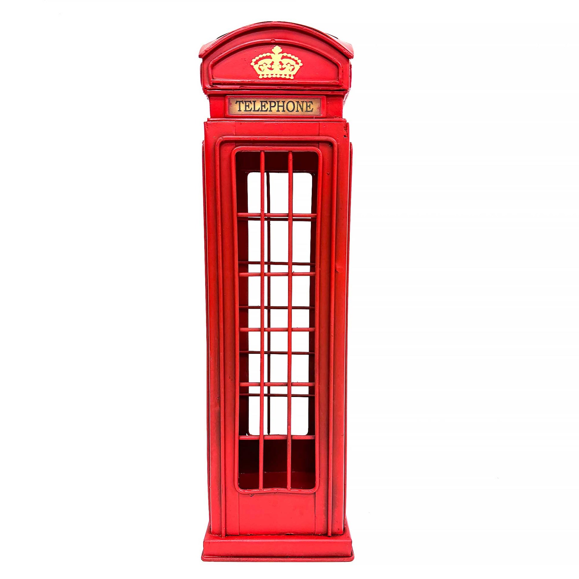 English Look Telephone Box Single Bottle Wine Holder