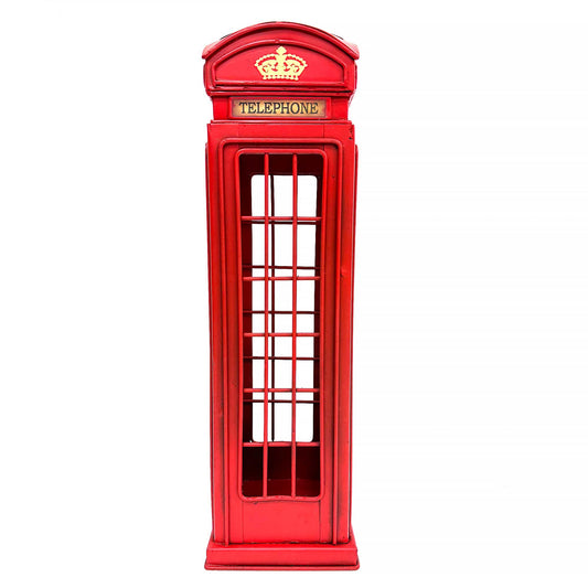 English Look Telephone Box Single Bottle Wine Holder