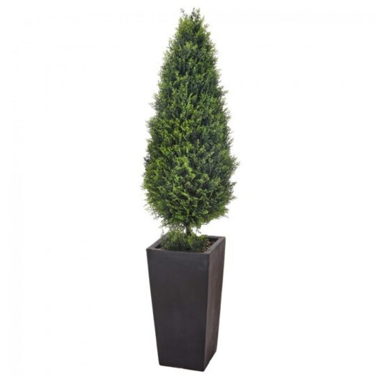 Potted Cypress Tree Faux Plants And Trees