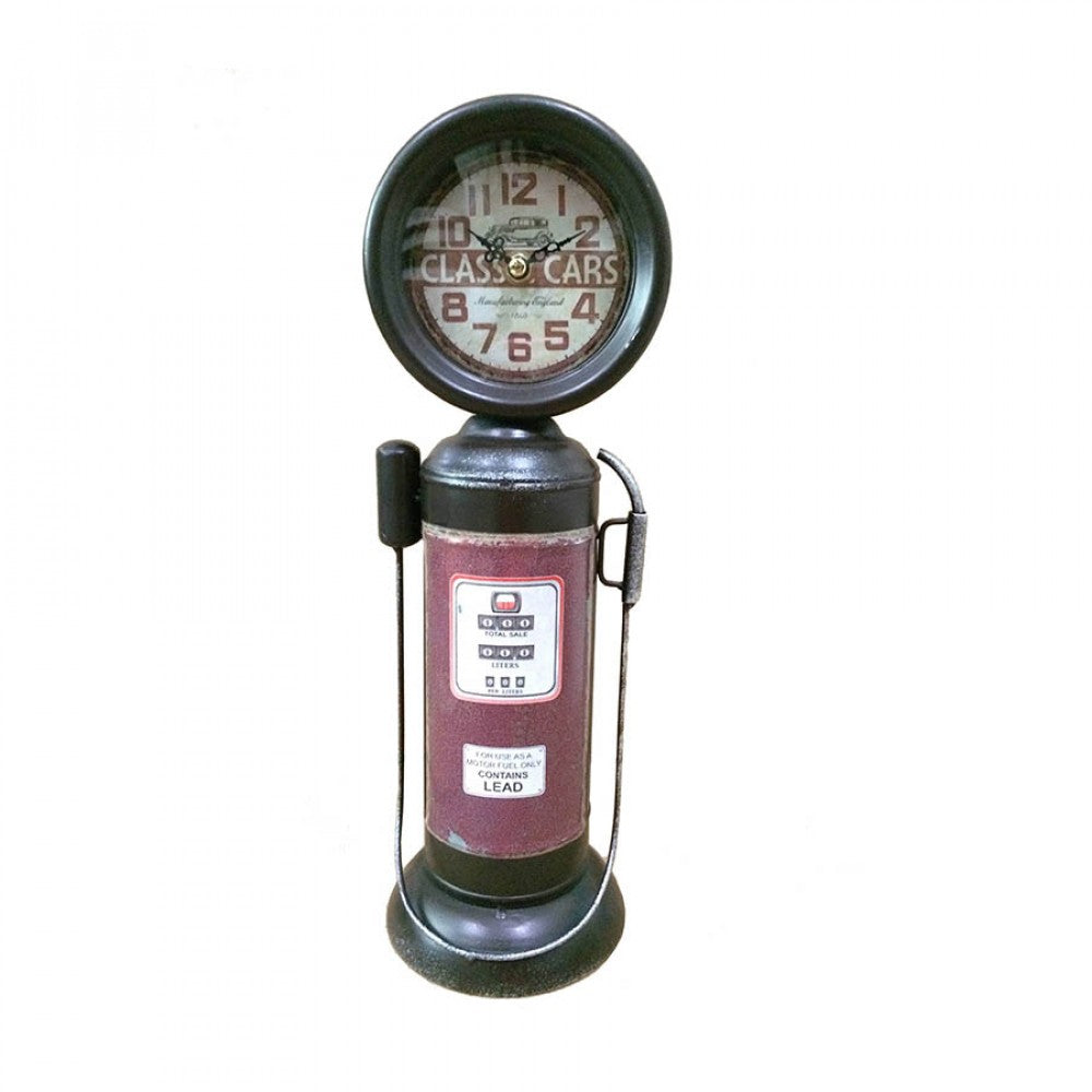 Classic Gas Pump Table Clock