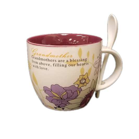 Grandmothers Are A Blessing From Above, Filling Our Hearts With Love Mug And Spoon