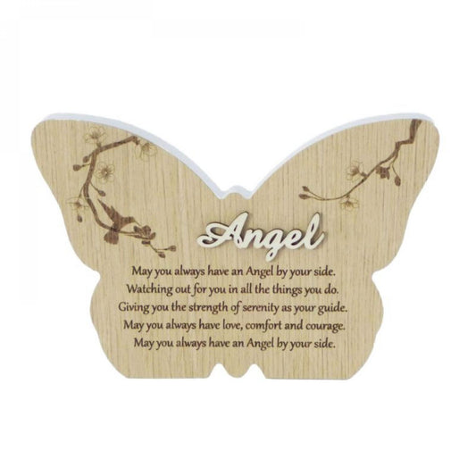 Butterfly Shape With Text- Angel Plaque