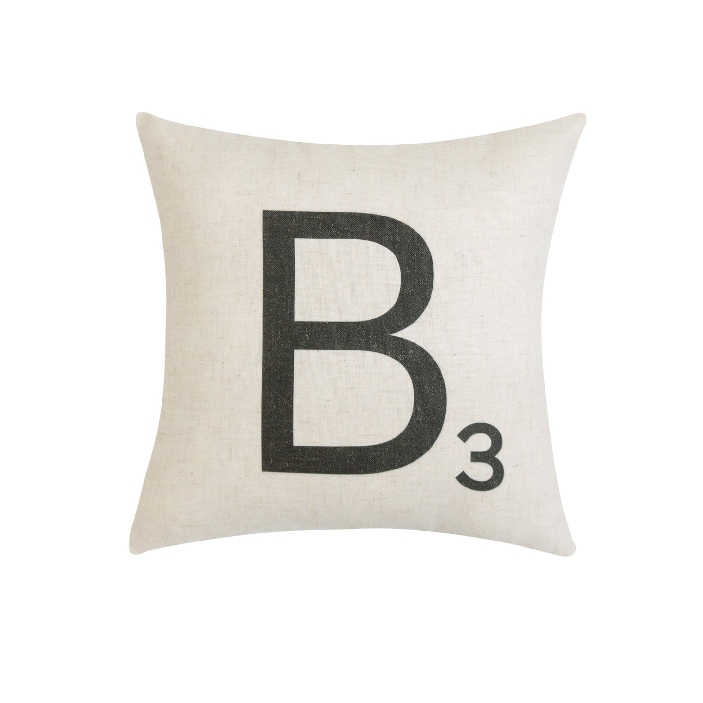 Letter-B3 With Feather Down Insert Pillow