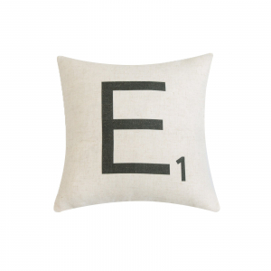 Letter-E1 With Feather Down Insert Pillow