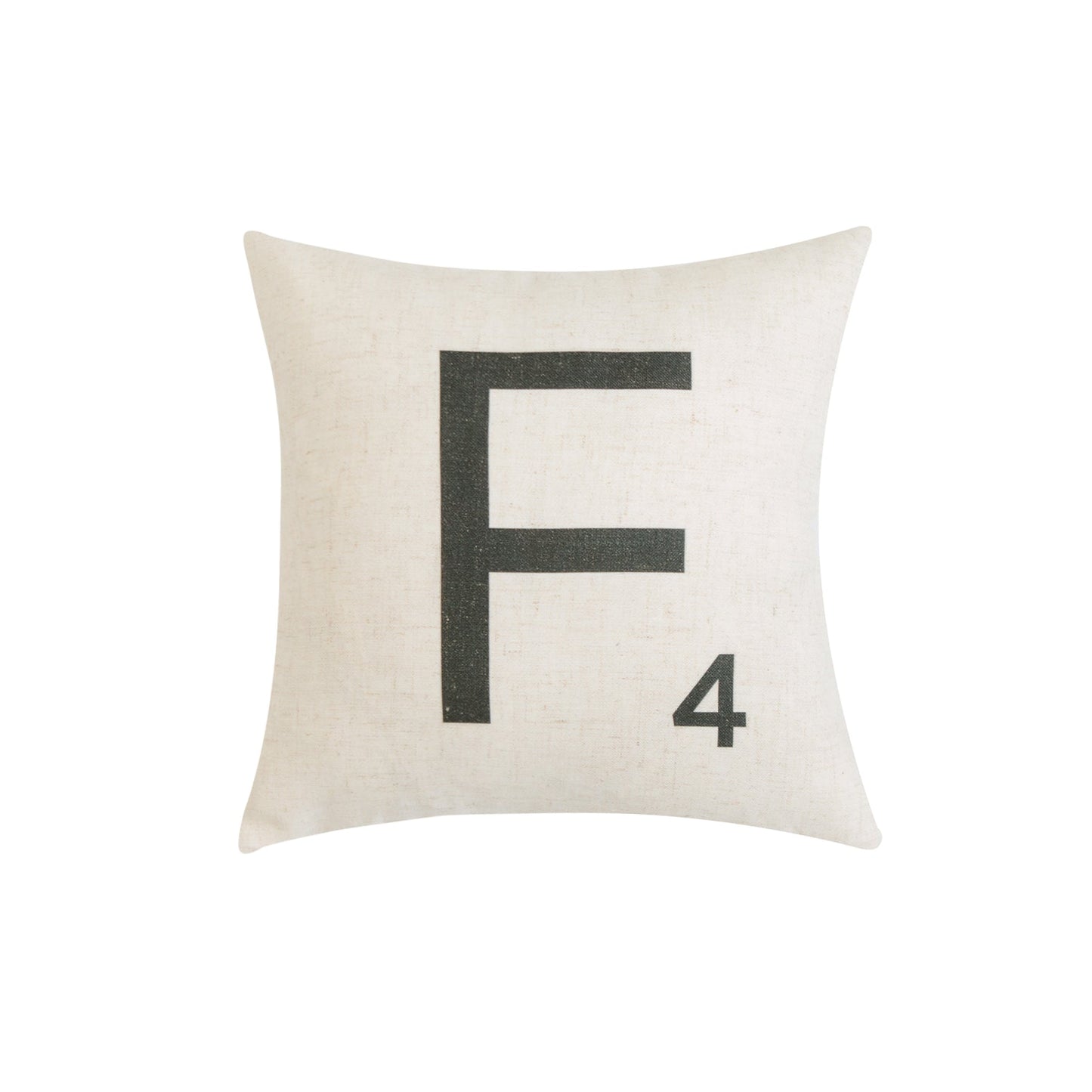 Letter-F4 With Feather Down Insert Pillow