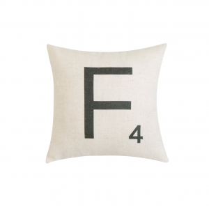 Letter-F4 With Feather Down Insert Pillow