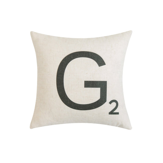 Letter-G2 With Feather Down Insert Pillow