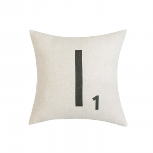 Letter-I1 With Feather Down Insert Pillow