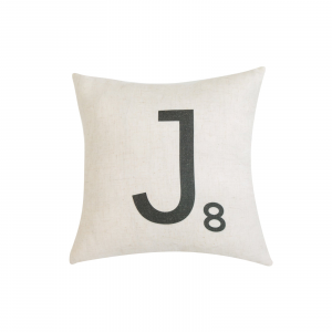 Letter-J8 With Feather Down Insert Pillow