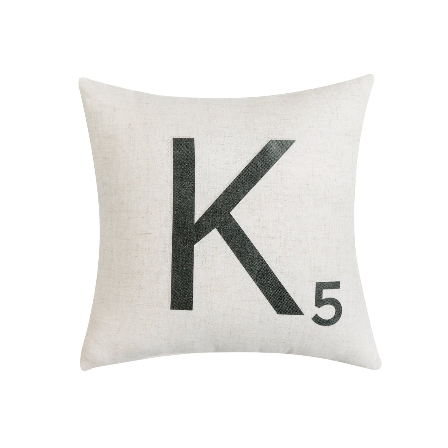 Letter-K5 With Feather Down Insert Pillow