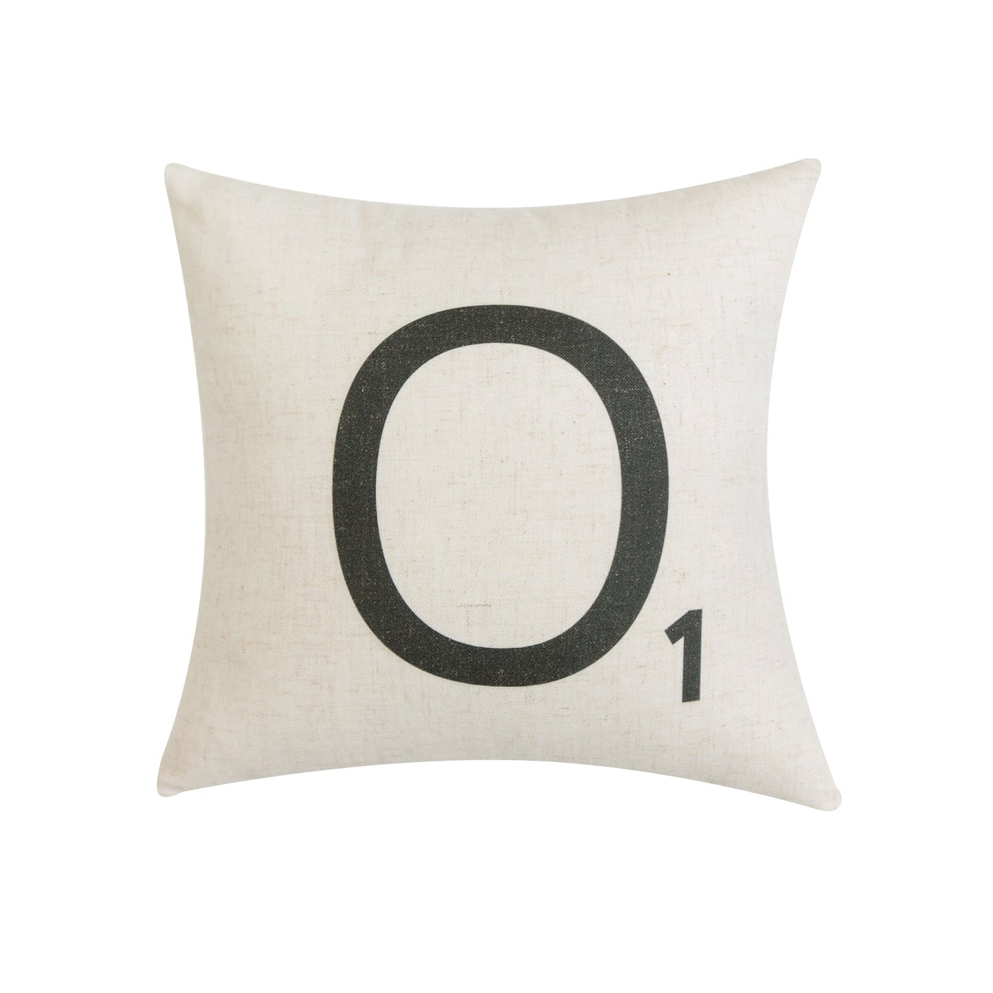 Letter-O1 With Feather Down Insert Pillow