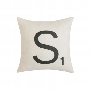 Letter-S1 With Feather Down Insert Pillow