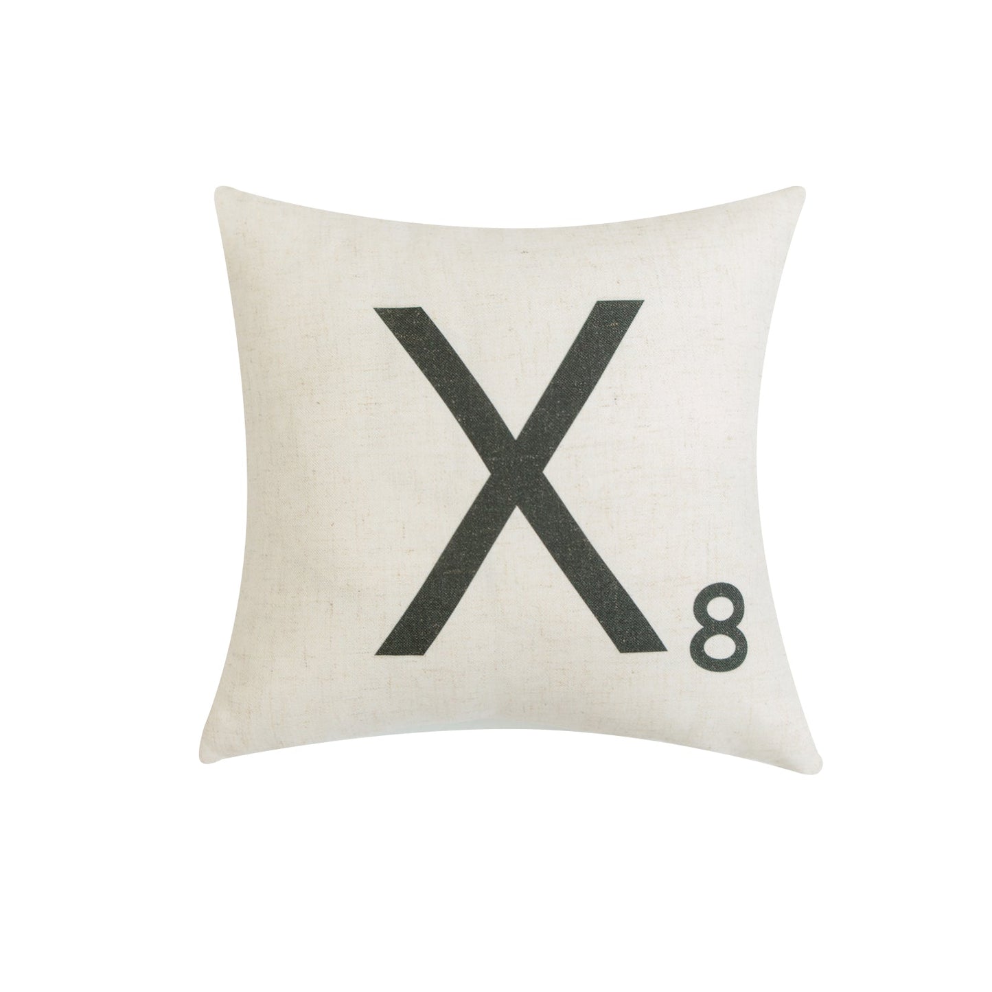 Letter-X8 With Feather Down Insert Pillow