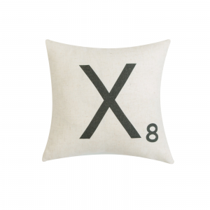 Letter-X8 With Feather Down Insert Pillow