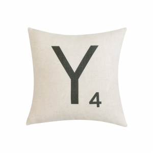 Letter-Y4 With Feather Down Insert Pillow