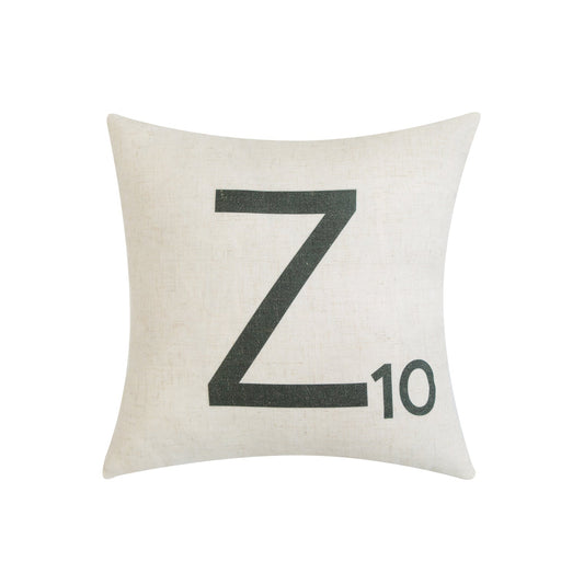 Letter-Z10 With Feather Down Insert Pillow